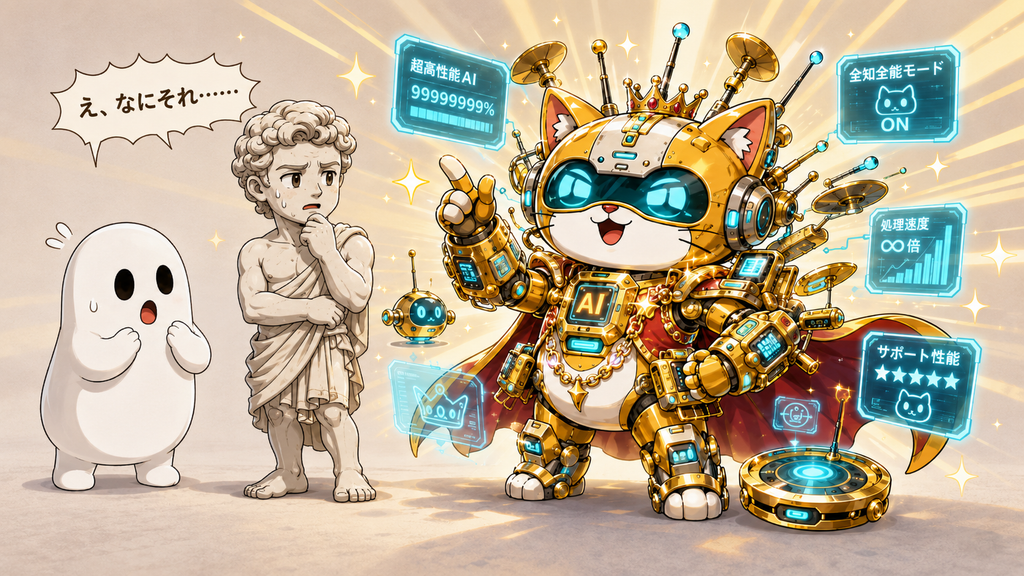 オーバースペックな高級AIロボットになったちゃとえもんに引くヒトバシラ君とダビデ君