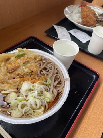 道の駅で食べた昼食のそば